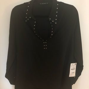 Zara studded blouse